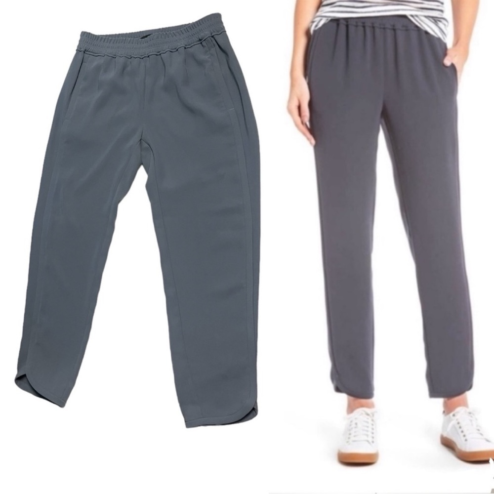 J.Crew Reese pull on  Pants in gray size 4 dolphin hem